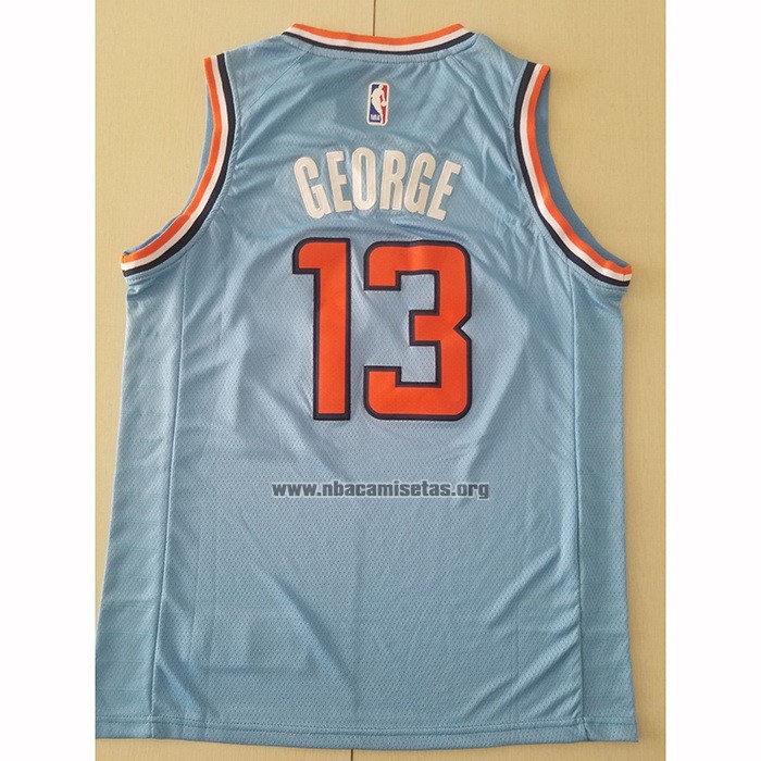Camiseta Los Angeles Clippers Paul George NO 13 2019-20 Azul